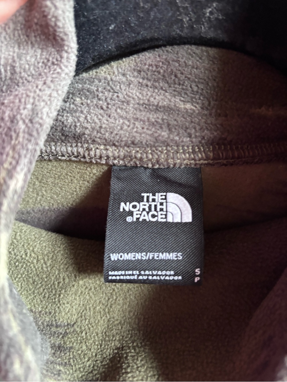 The North Face TKA Glacier Funnel Neck Pullover - Camouflage Green - Picture 6 of 7